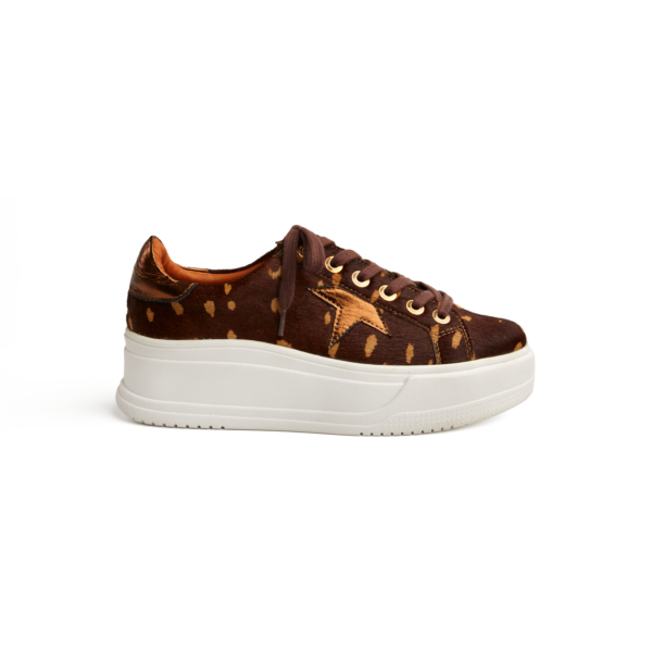 Tenis Bambi Estrella Ocre