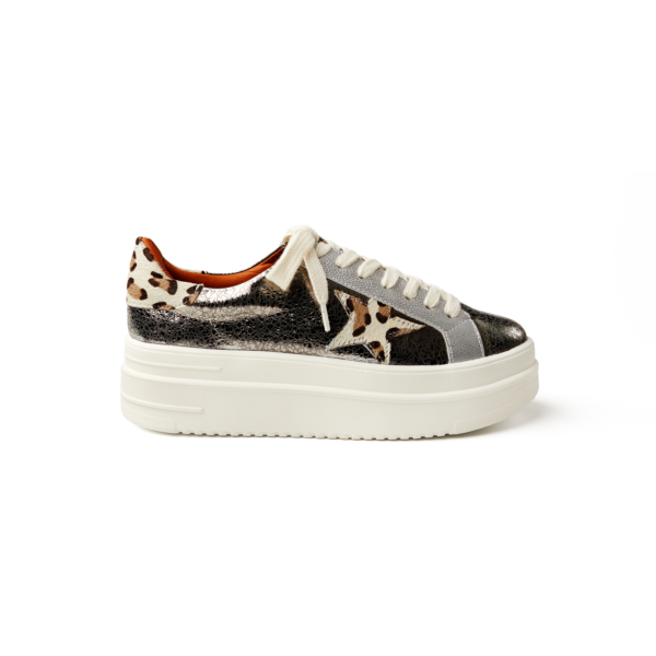 Tenis Folia Estrella Plomo