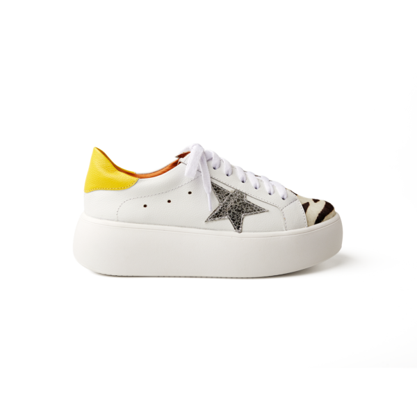 Tenis Zebra Trasero Amarillo